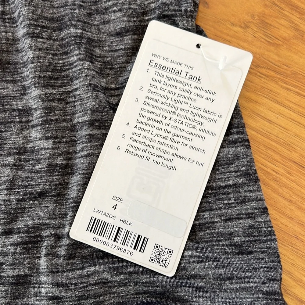 NWT Lululemon Essential Tank - Picture 3 of 3